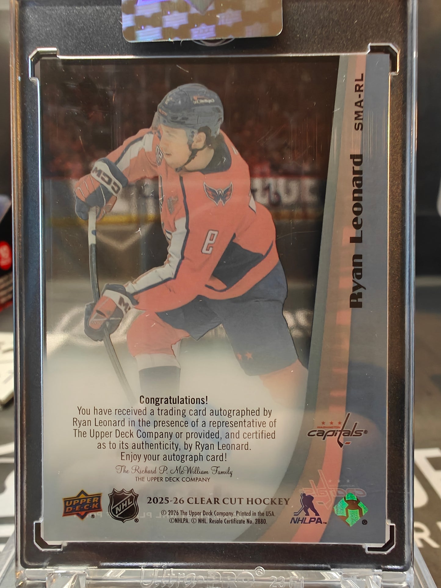 2025-26 Upper Deck Clear Cut Hockey Ryan Leonard Stars in the making