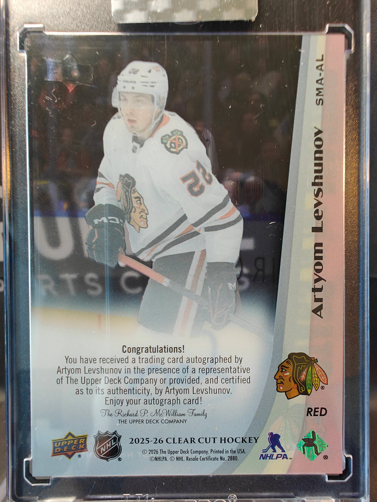 2025-26 Clear Cut Artyom Levshunov Stars in the Making /25
