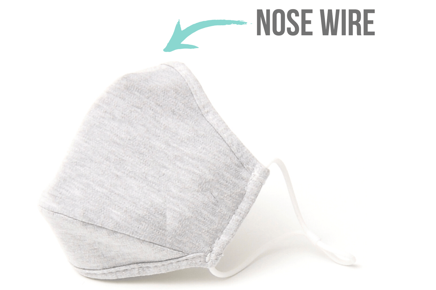 Cotton Face Mask - 3 Layer with Nose Wire