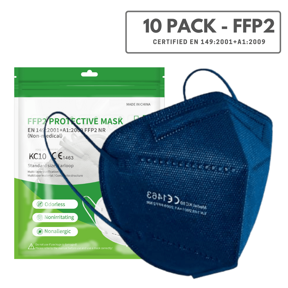 10 Pack - FFP2 Disposable Face Mask (Europe EN149 Certified) KN95