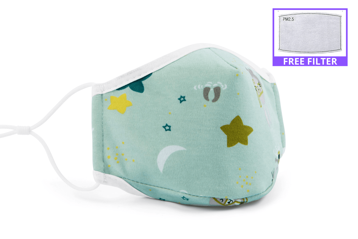 Cotton Face Mask - 2 Layer with Filter