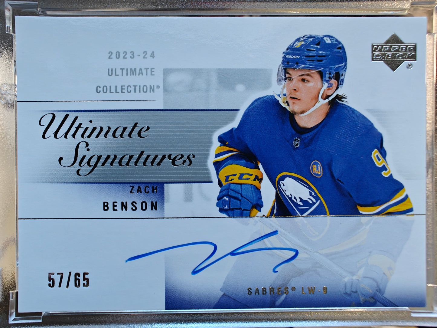 2024-25 Upper Deck Ultimate Rookie Signatures ZACH BENSON RC Auto #ZB-A