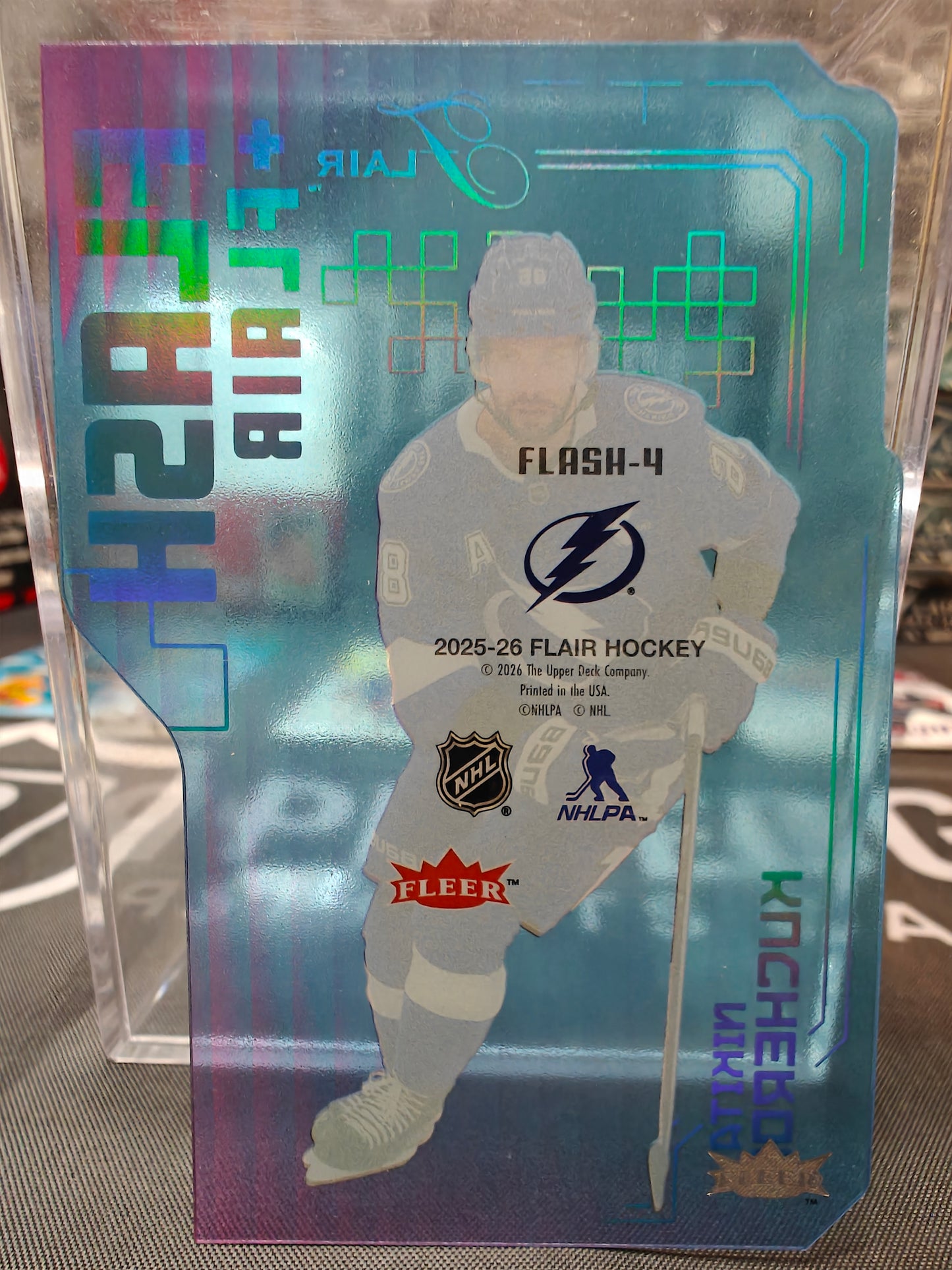 2025-26 Flair - Nikita Kucherov #FLASH-4 Tampa Bay Lightning- SP Acetate Die-Cut