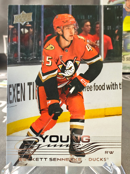 2025-26 Upper Deck Extended Beckett Sennecke Young Guns #701 Ducks