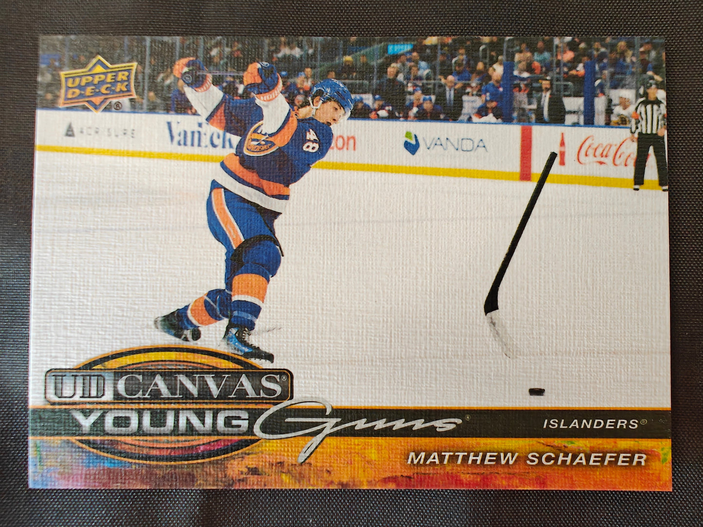 25-26 UPPER DECK YOUNG GUNS UD CANVAS - MATTHEW SCHAEFER RC #C-365 ISLANDERS