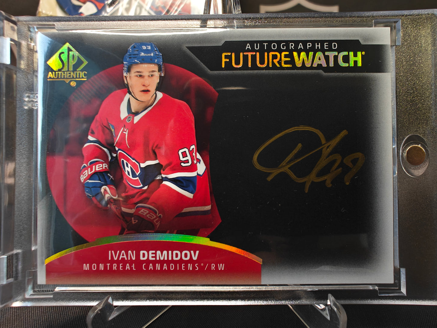 2025-26 SP Authentic Ivan Demidov Future Watch Auto Mystery Black SSP Montreal