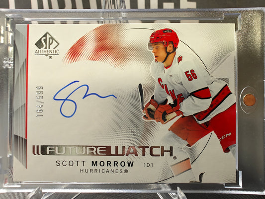 2025-26 SP Authentic Scott Morrow Horizontal Future Watch Auto Rookie /599 #142
