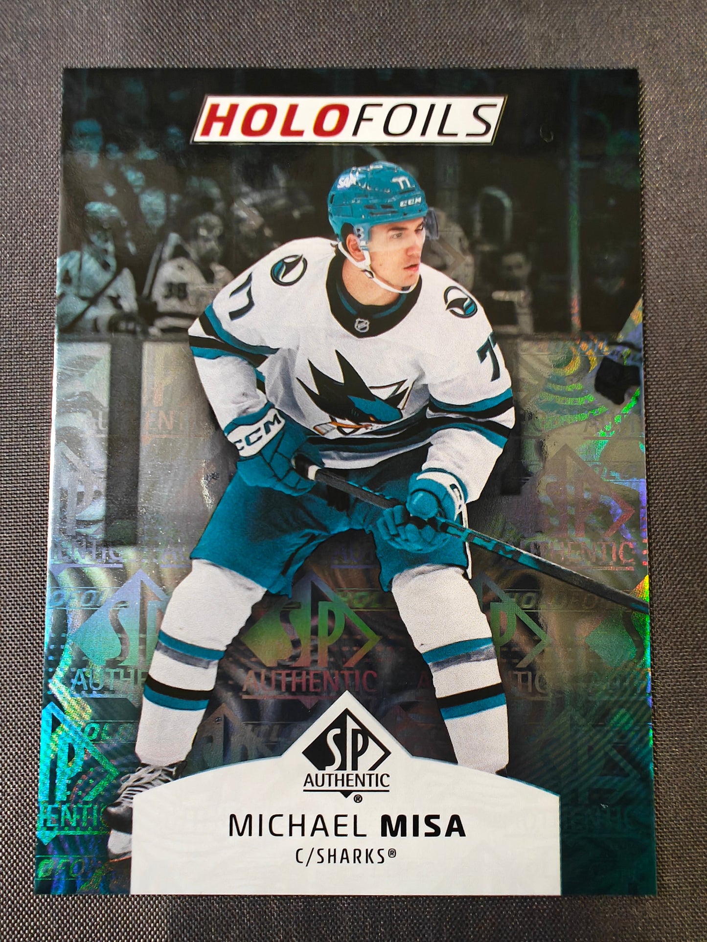 2025-26 SP Authentic. Michael Misa Holofoil Rookie. Case Hit. San Jose Sharks