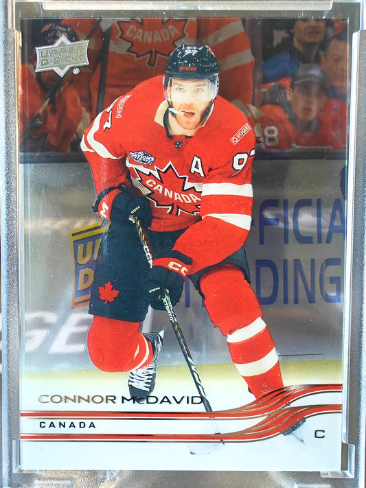 2025-26 Upper Deck Extended Series Clear Cut 4 Nations Connor McDavid