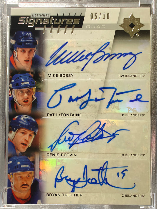 2025-26 Ultimate Collection QUAD SIGNATURES /10 New York Islanders