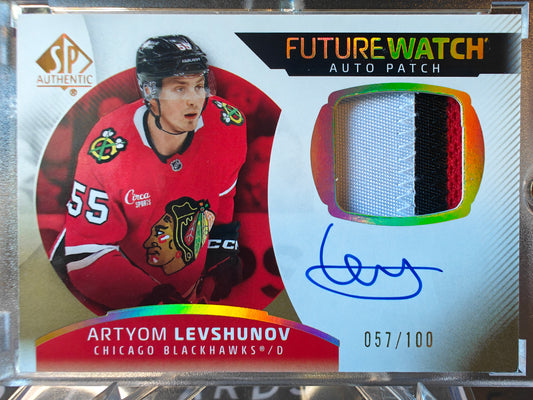 2025-26 Artyom Levshunov Future Watch Auto Patch /100