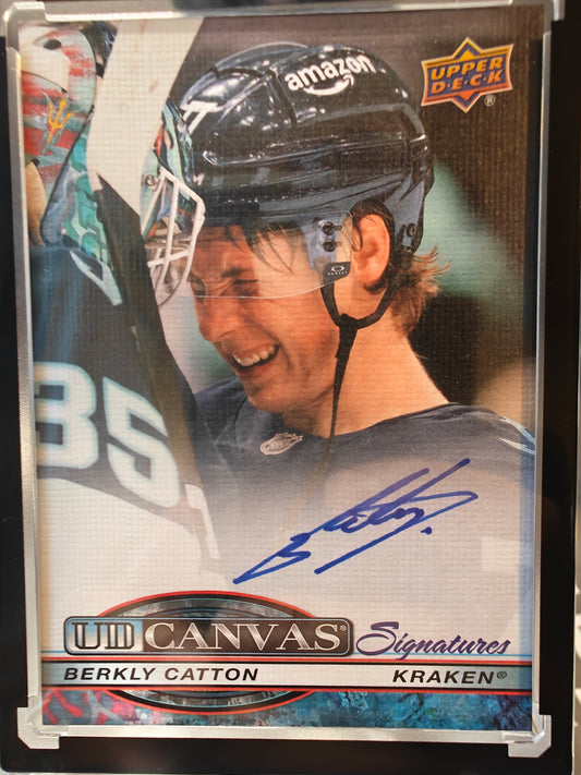 2025-26 Upper Deck Clear Cut Hockey Berkly Catton UD Canvas