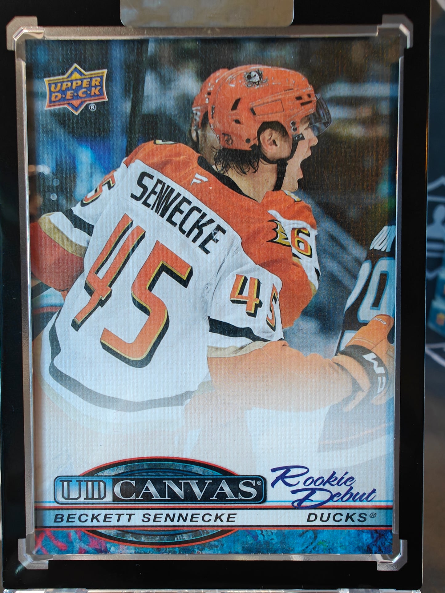 Beckett Sennecke UD Canvas Rookie Debut Ducks