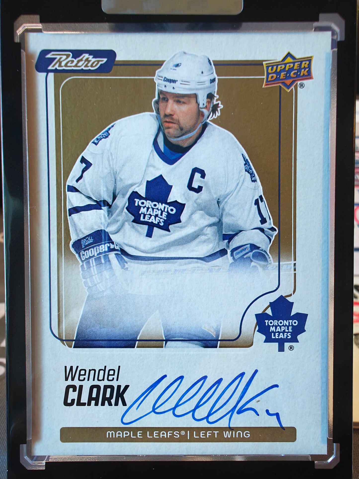 2025-26 Upper Deck Clear Cut Wendel Clark Retro Auto