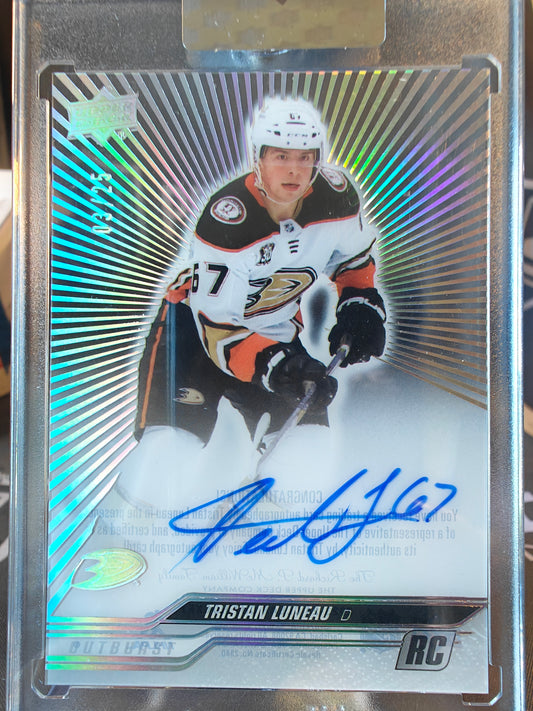 2025-26 Upper Deck Clear Cut Tristan Luneau Outburst /25