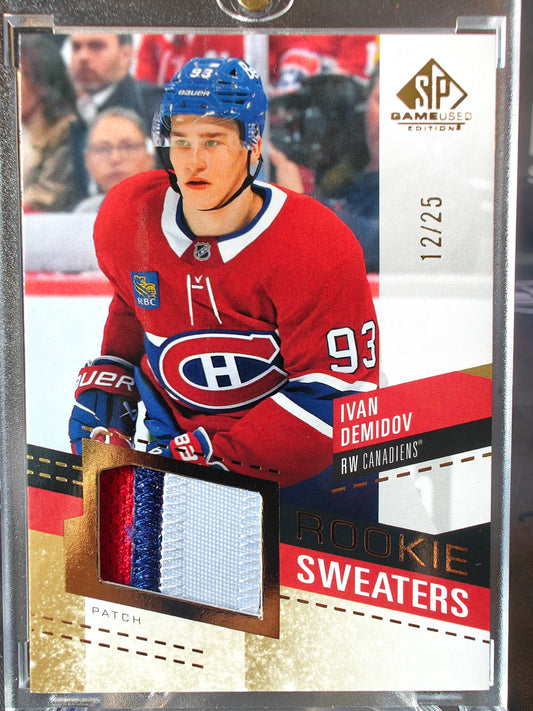 2025-26 SP Game Used Ivan Demidov Rookie Sweaters /25