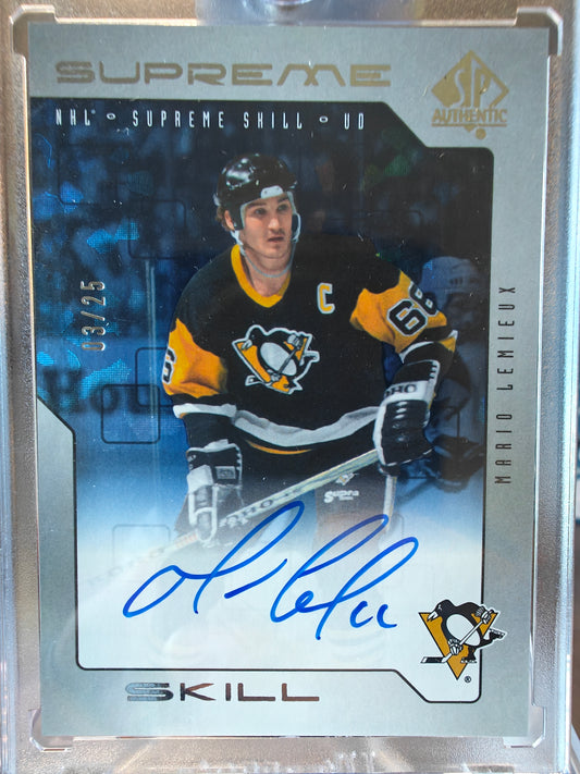 2023-24 Clear Cut Supreme Mario Lemieux Auto /25