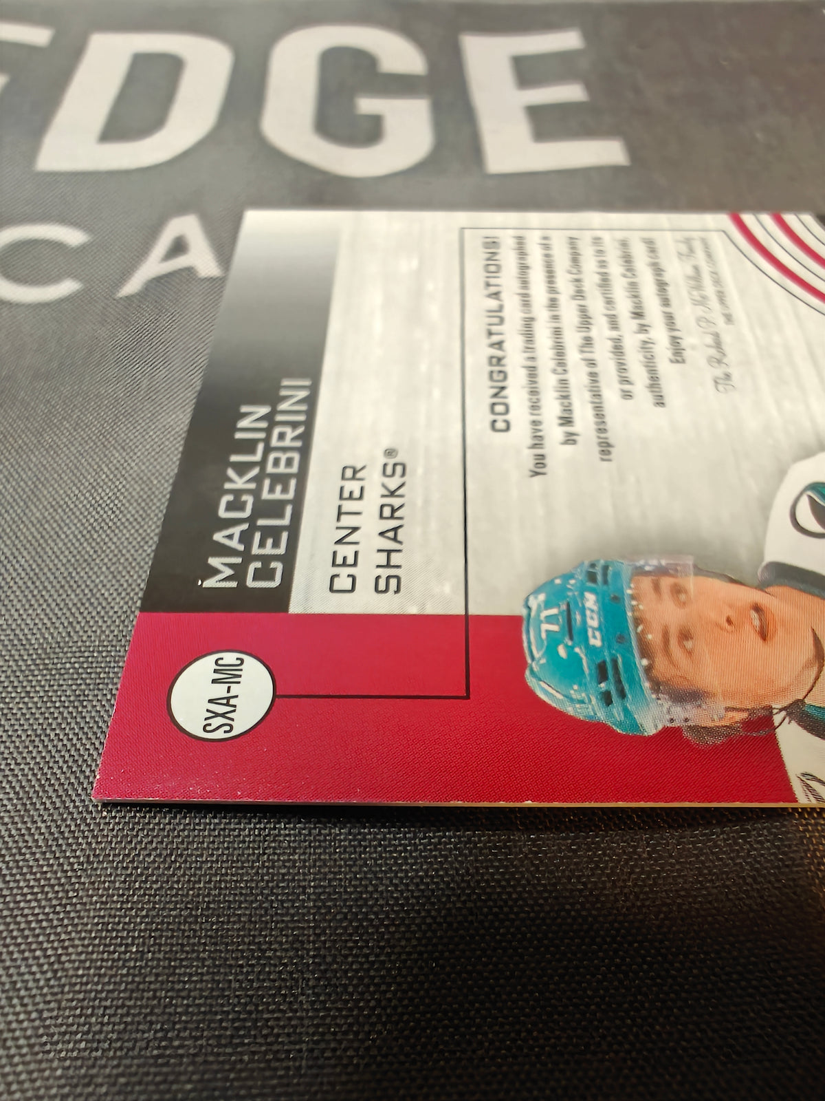 Macklin Celebrini SpXcitement Clear Cut Auto Rookie