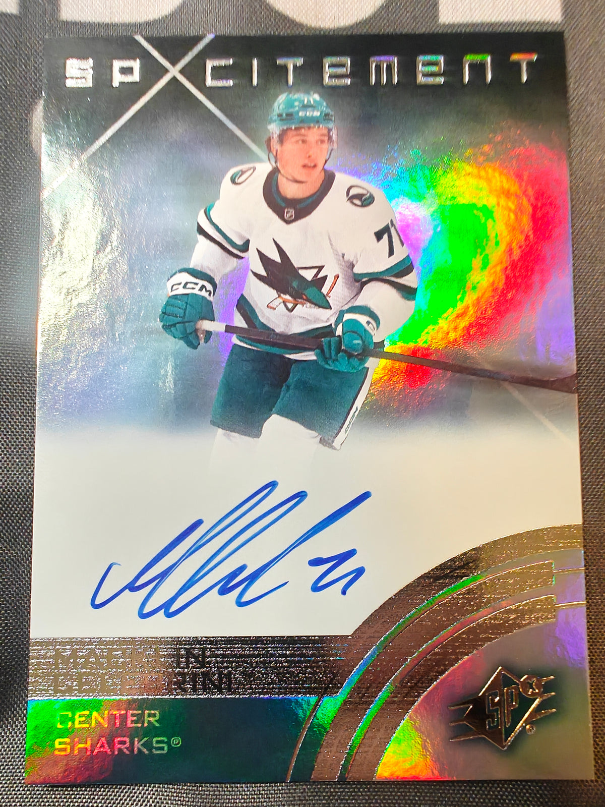 Macklin Celebrini SpXcitement Clear Cut Auto Rookie