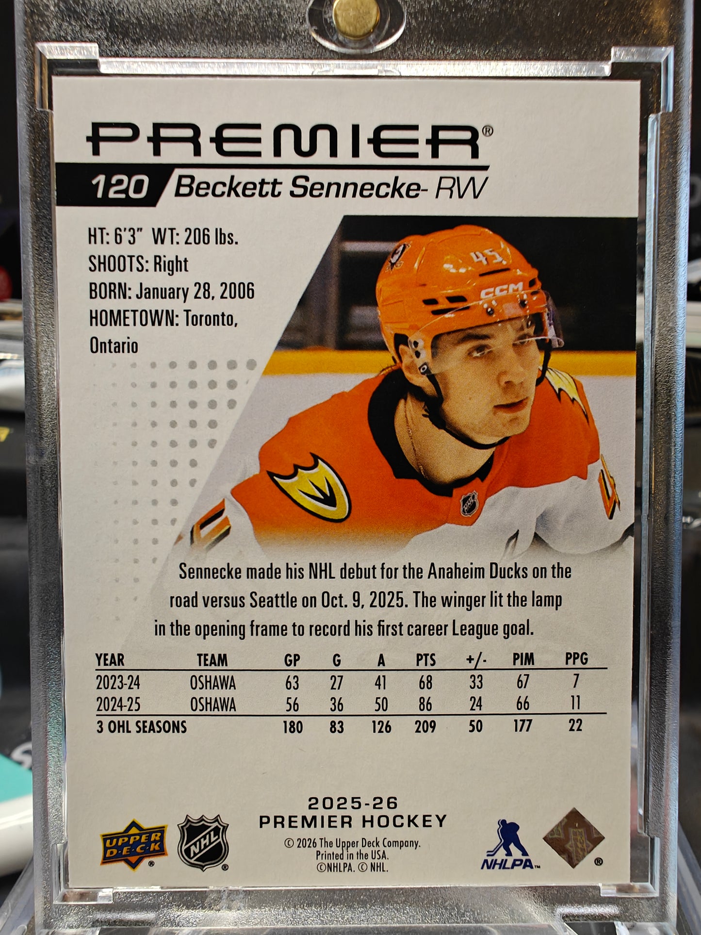 2025-26 Premier Beckett Sennecke Rookie /399