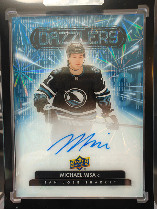 2025-26 Upper Deck Clear Cut Michael Misa Dazzlers Auto