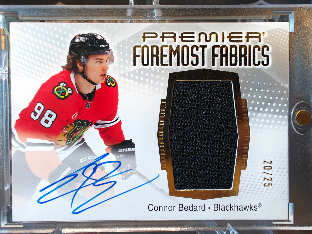 2025-26 Premier Connor Bedard Foremost Fabrics /25