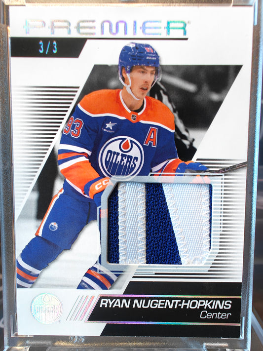 2025-26 Upper Deck Premier Ryan Nugent-Hopkins Oilers Nameplate /3
