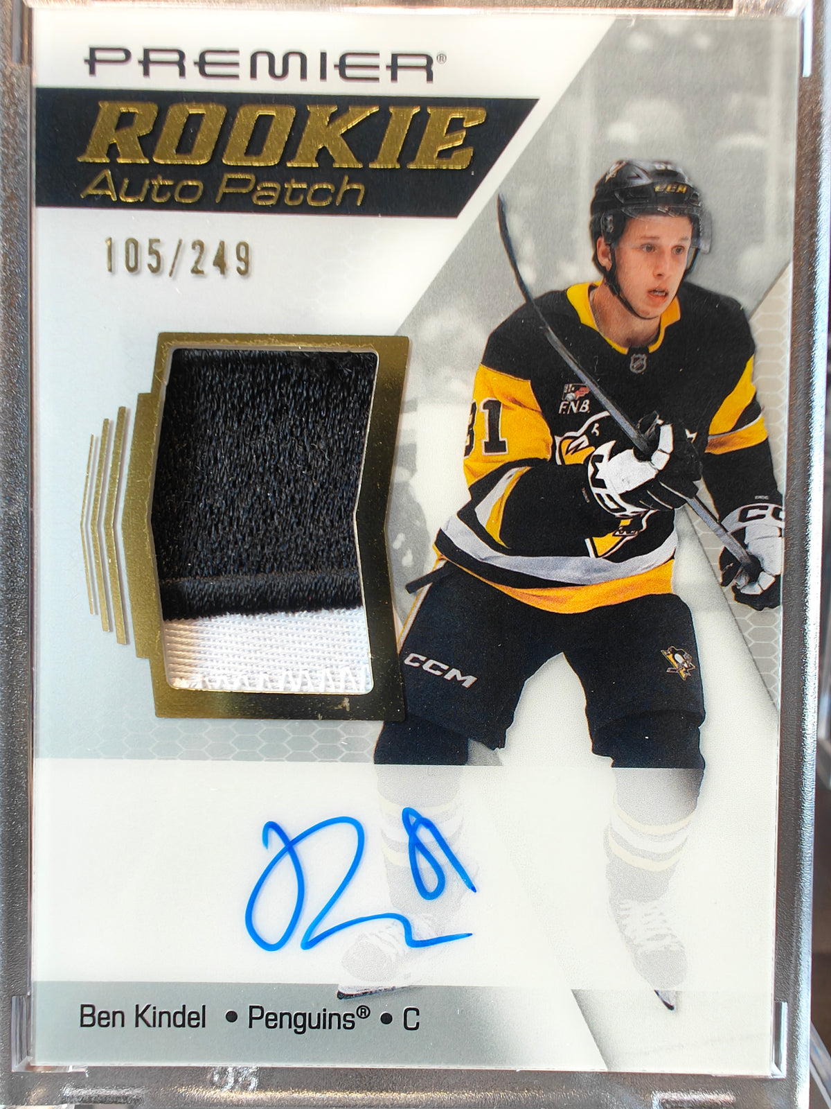 2025-26 Upper Deck Premier Ben Kindel Rookie Patch Auto /249
