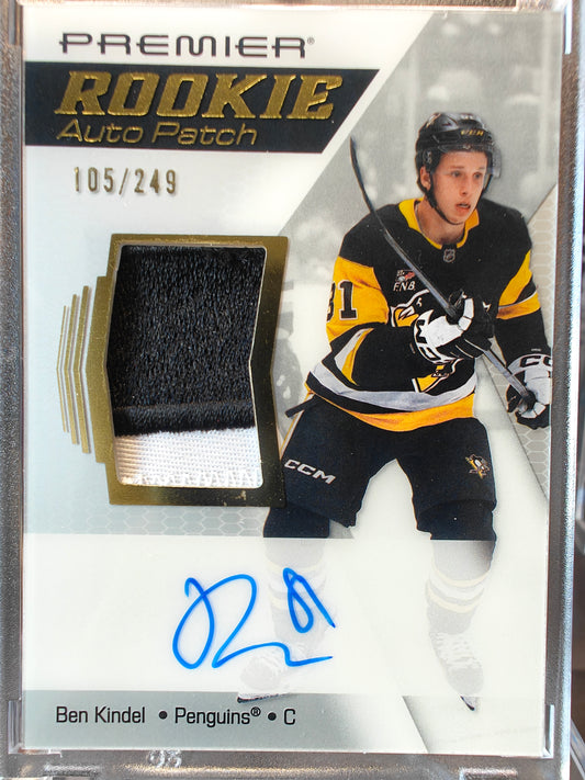2025-26 Upper Deck Premier Ben Kindel Rookie Patch Auto /249