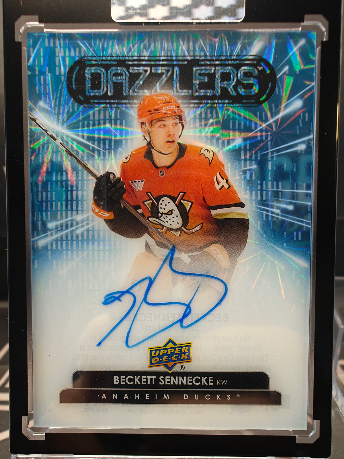2025-26 Upper Deck Clear Cut Beckett Sennecke Dazzlers