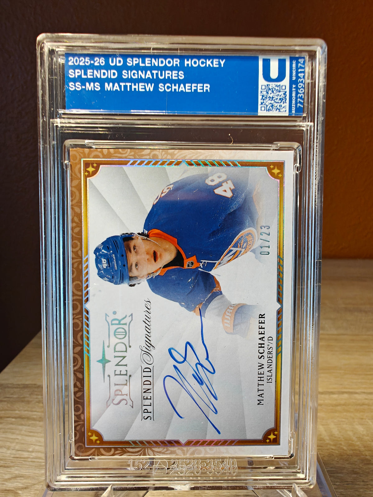 Matthew Schaefer Splendor Splendid Signatures Auto front