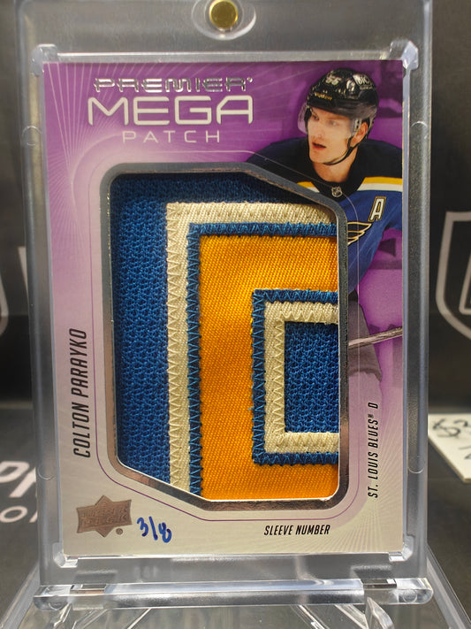 2024-25 Upper Deck Premier Colton Parayko Mega Patch front