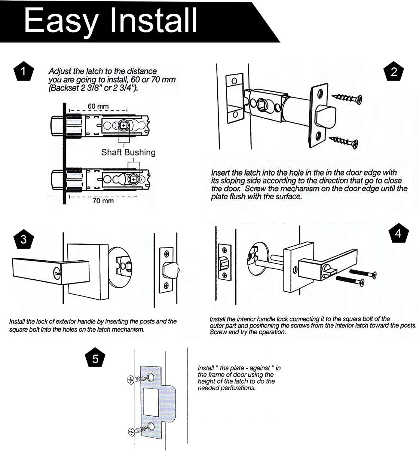 Modern Interior Door Handle Replacements