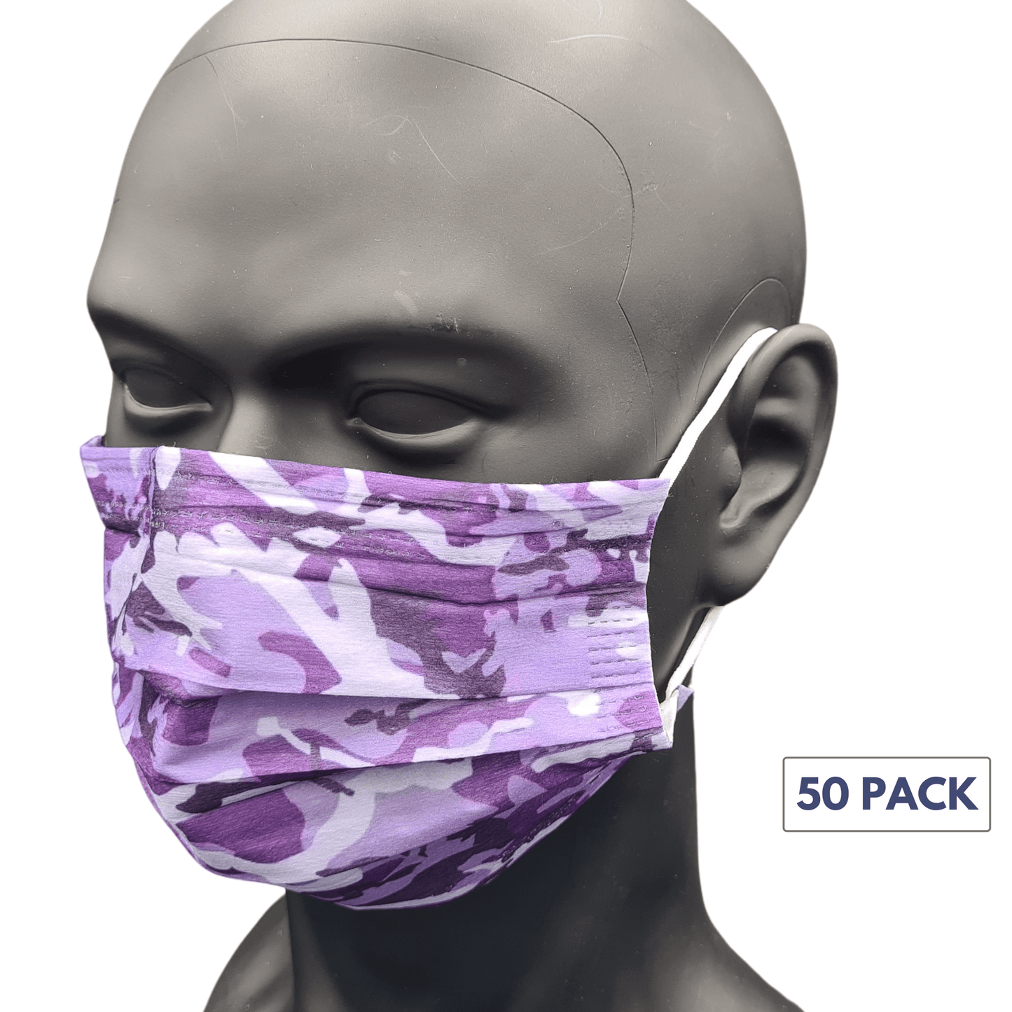 50 pack - Various Designs Disposable 3ply Face Masks