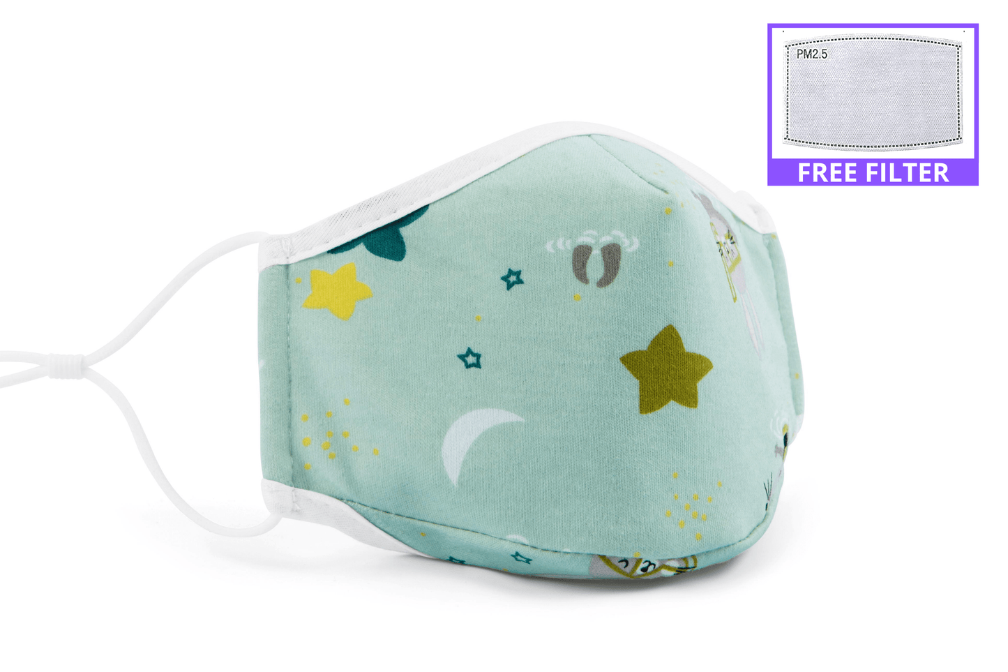 Cotton Face Mask - 2 Layer with Filter