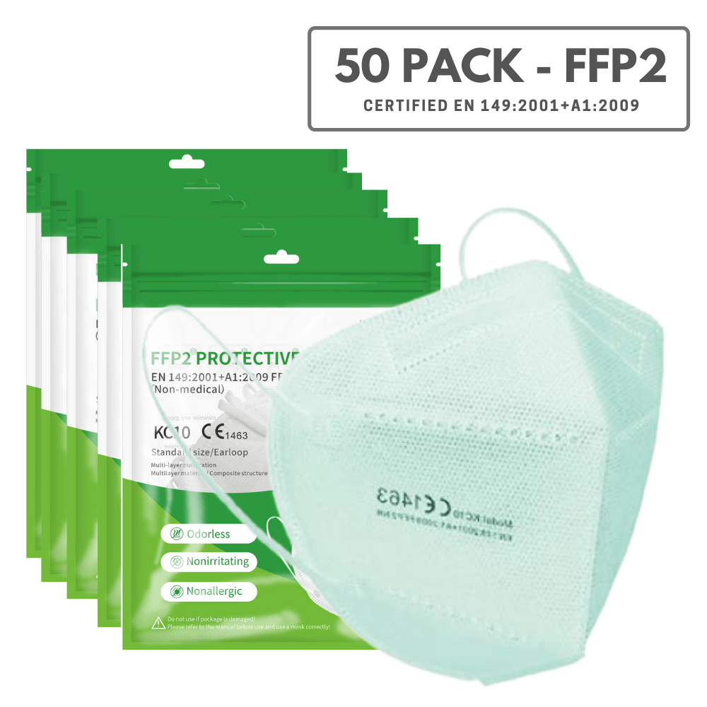 50 Pack - FFP2 Disposable Face Mask (Europe EN149 Certified) KN95