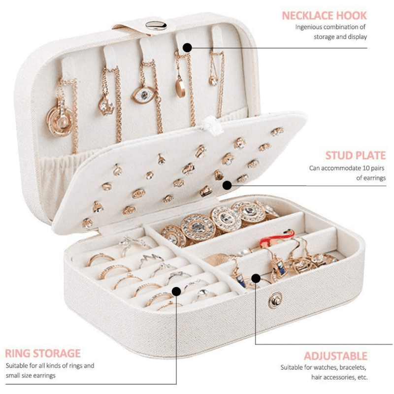 Jewelry Box Case Small Travel Size Black COGA Canada