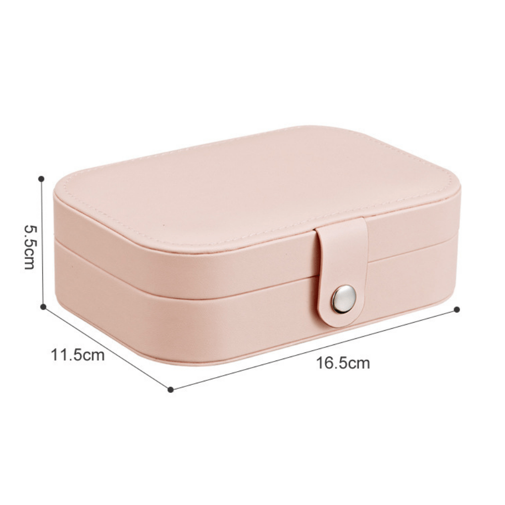 Jewelry Box Case - Small Travel Size (Pink)