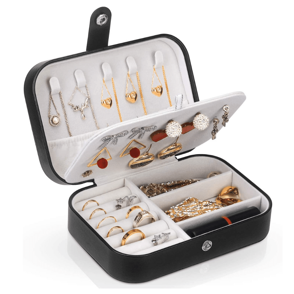 Jewelry Box Case - Small Travel Size (Pink)
