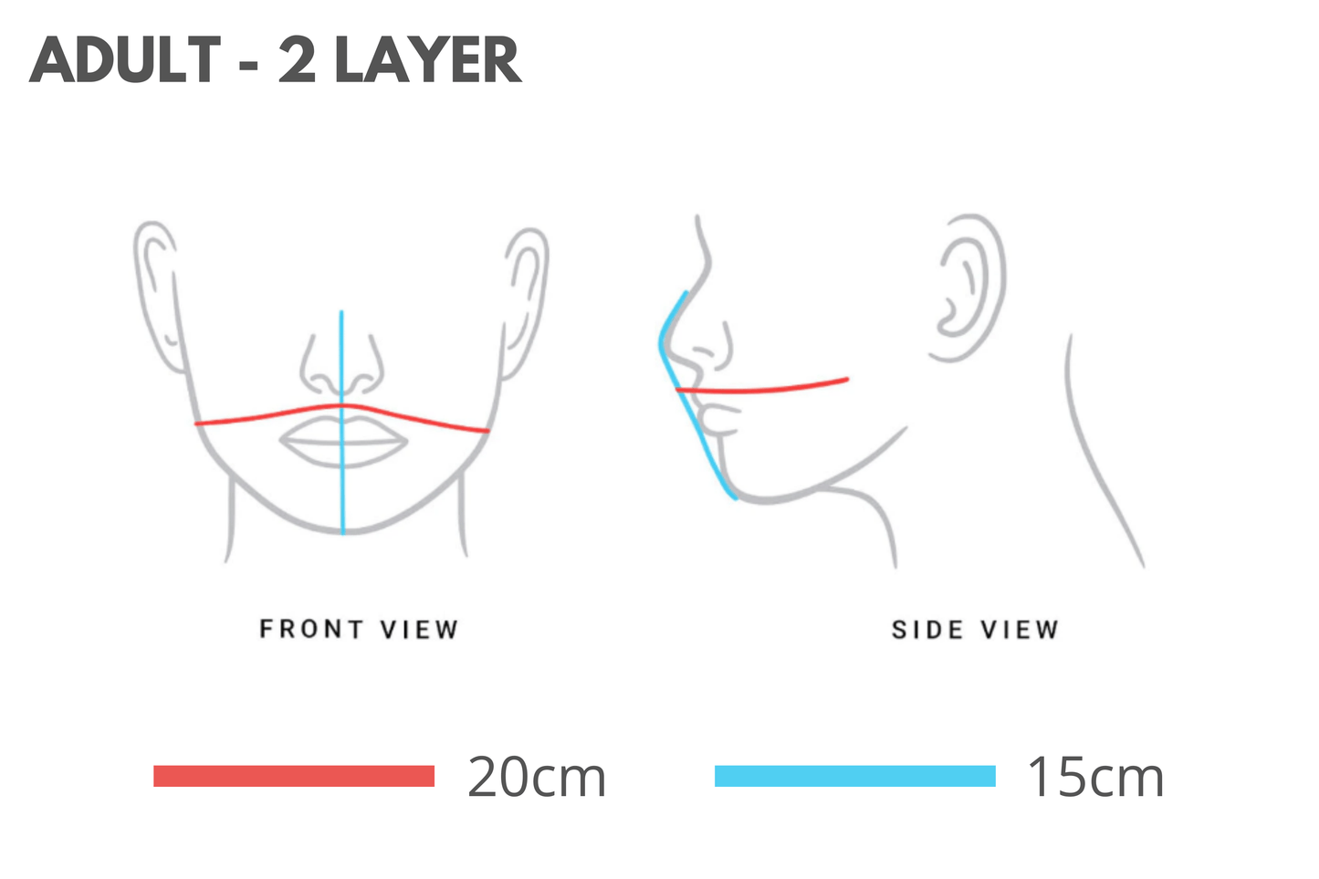 Cotton Face Mask - 2 Layer with Filter