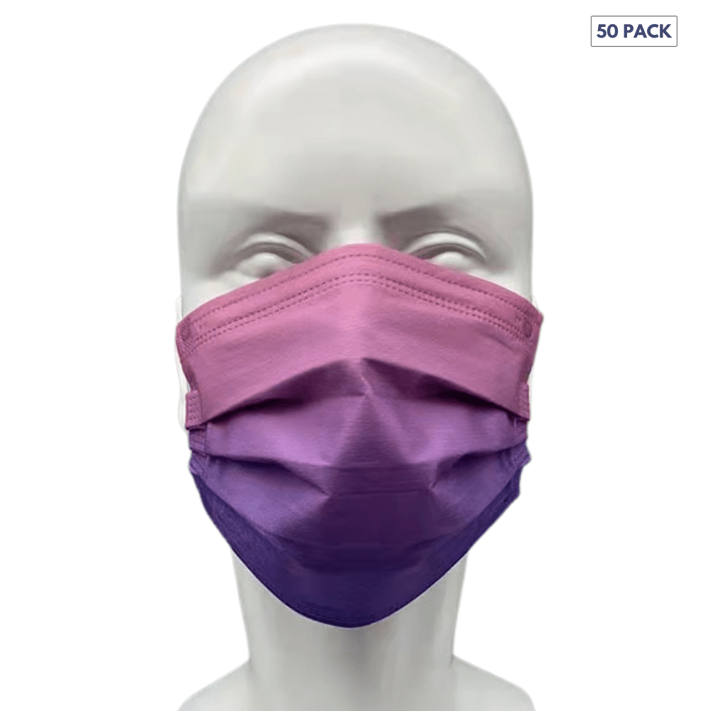 50 pack - Various Designs Disposable 3ply Face Masks