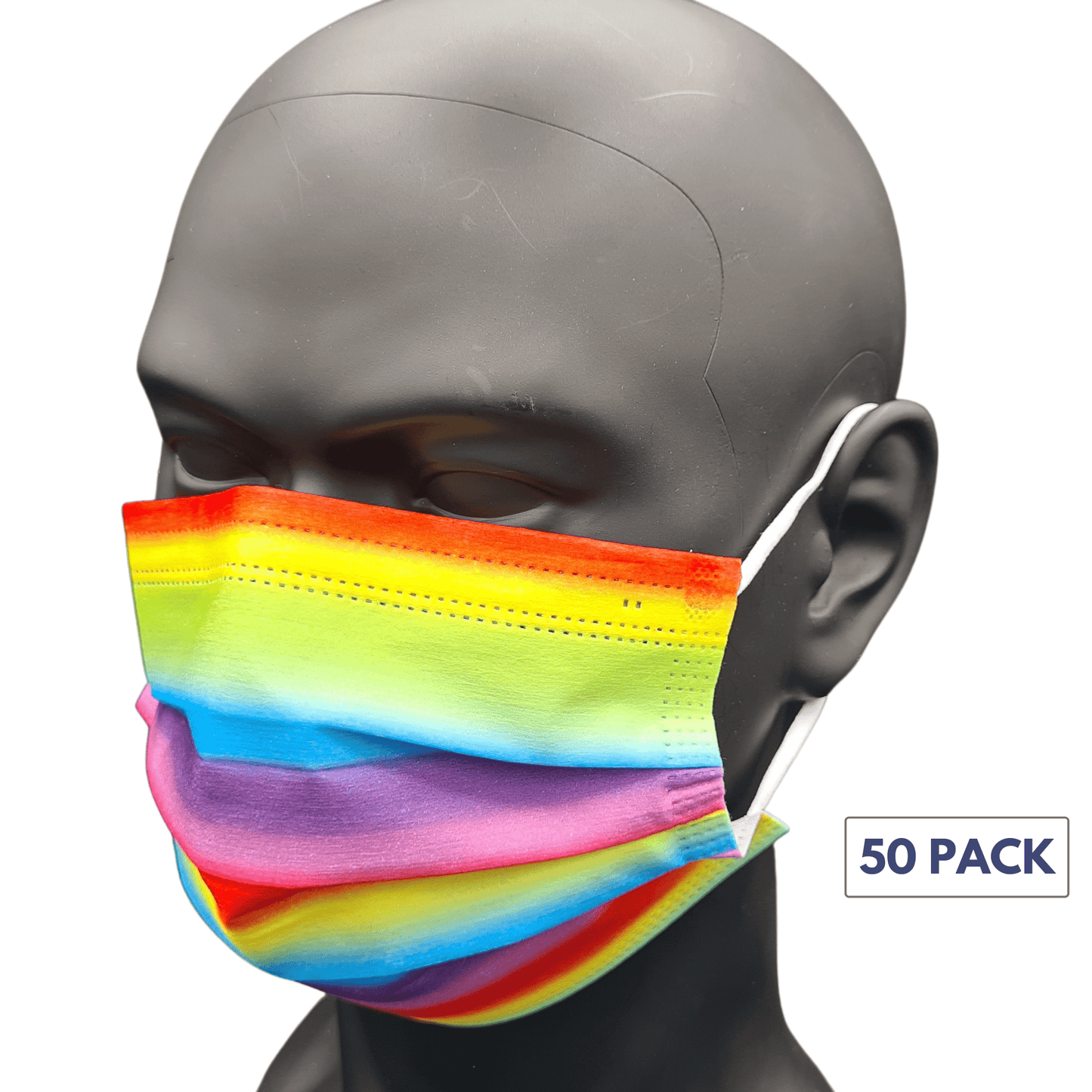 50 pack - Various Designs Disposable 3ply Face Masks