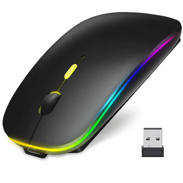 Slim LED Wireless Mouse (Silver)